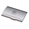 2 Tone Satin & Silver Finish Business Card Case